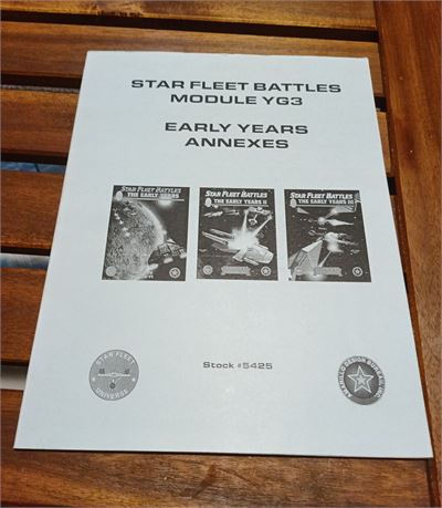 Star Fleet Battles Module Yg3: Early Years Indexes