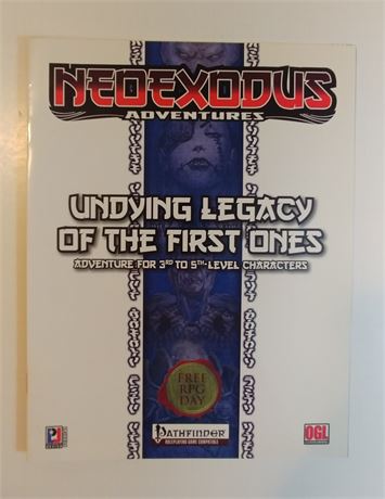 Neoexodus Adventures : Undying Legacy of the First Ones (Louis Porter, 2012)
