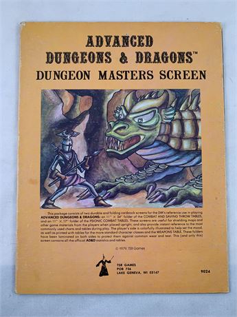AD&D Dungeon Masters Screen (3rd Printing) - PSIONICS TABLE SCREEN ONLY! - 9024