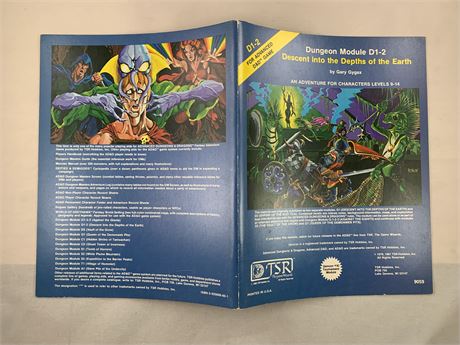 AD&D Descent into the Depths of the Earth - TSR - D1-2/9059