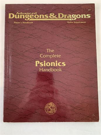 AD&D The Complete Psionics Handbook - TSR - PHBR5/2117