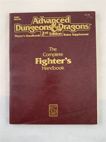 AD&D The Complete Fighter's Handbook - TSR - PHBR1/2110