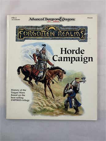 AD&D Horde Campaign - TSR - FR12/9324