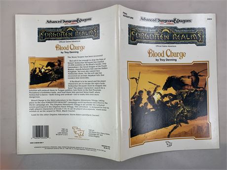 AD&D Blood Charge no map - TSR - FRA3/9304