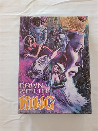 Avalon Hill Bookcase Game Down with the King Board Game 1981 100% Complete