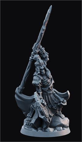 Legion of the Undead - Skeleton with Spear and Shield (3D Resin Print)