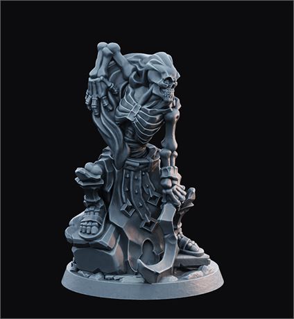 Legion of the Undead - Skeleton #2 Scythe (3D Resin Print)