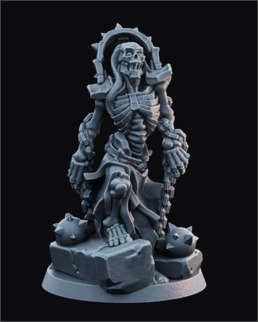 Legion of the Undead - Skeleton Chainballer #1 (3D Resin Print)