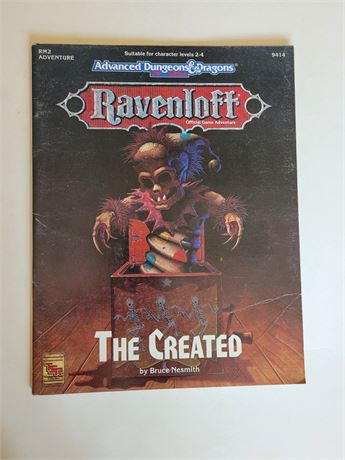 AD&D 2nd Edition Ravenloft RM2 The Created