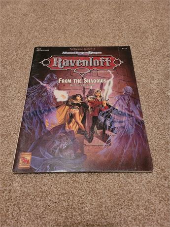 AD&D 2nd Edition Ravenloft RQ3 From the Shadows with map